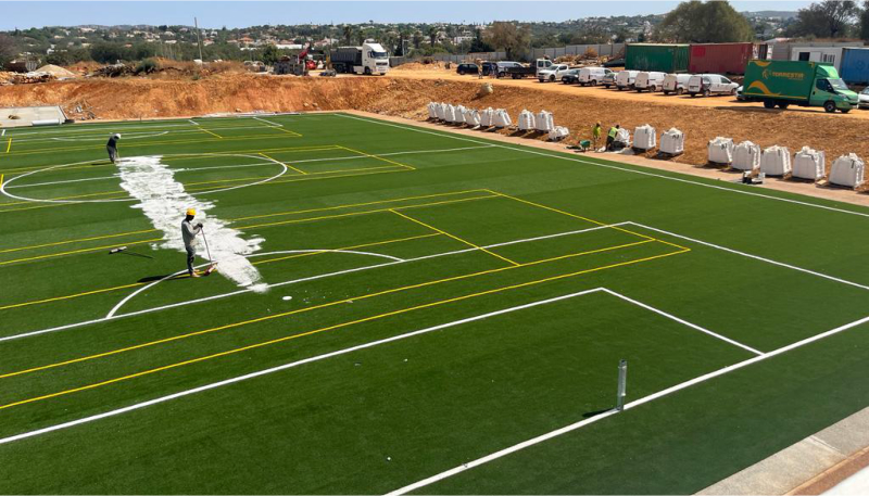 Empresa construção Aplicação de relva sintética campos de futebol Portugal